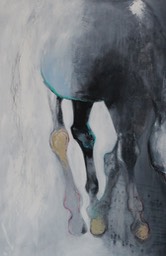 Horse II - 87 x 135cm oil, graphite & charcoal on paper SOLD